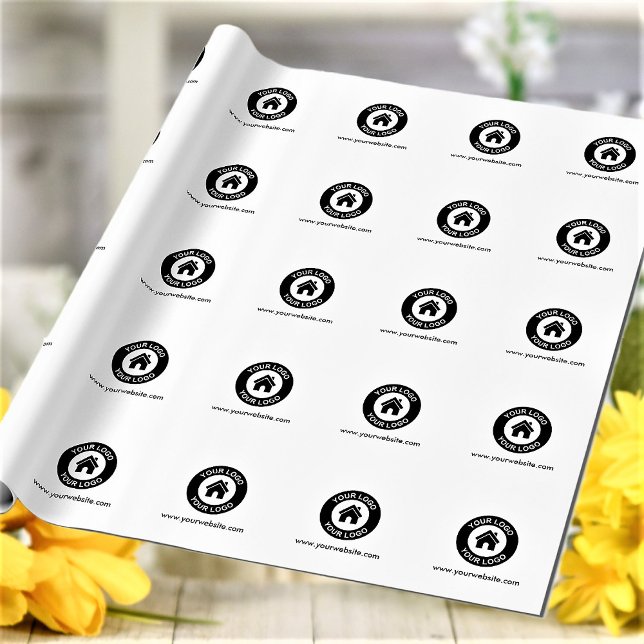 Custom Business Logo And Website Wrapping Paper (Creator Uploaded)