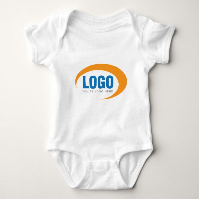 Custom Business Logo Baby Bodysuit (Front)