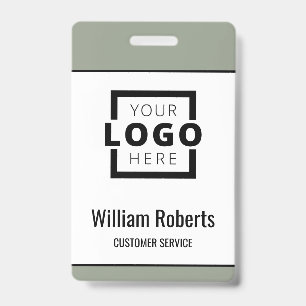 Custom Business Logo Basic Employee Badge