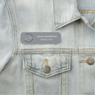 Custom Business Logo Basic Employee Name Tag