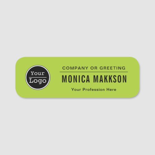 Custom Business Logo Basic Employee Staff Name  Na Name Tag