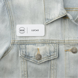 Custom Business Logo Basic Employee Staff Name  Na Tag