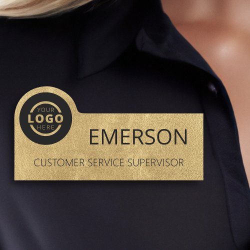 Custom Business Logo Basic Employee Staff Name Name Tag