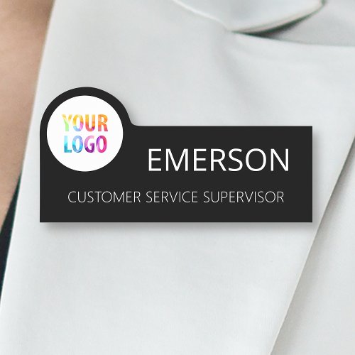 Custom Business Logo Basic Employee Staff Name Name Tag