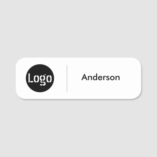 Custom Business Logo Basic Employee Staff Name Tag