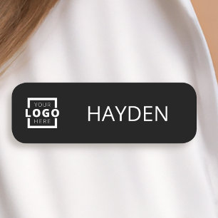 Custom Business Logo Basic Employee Staff Name Tag