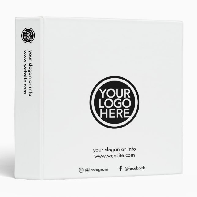 Custom Business Logo Binder | Professional  (Front/Spine)
