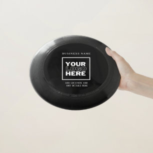 Custom Business Logo Black and White Branded Wham-O Frisbee