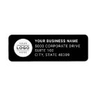 Custom Business Logo Black Company Return Address