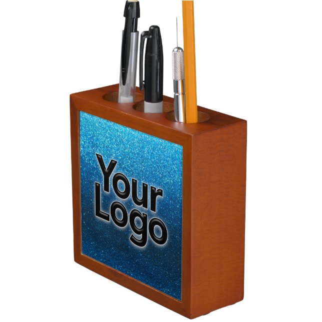 Custom Business Logo Boss Executive Professional   Desk Organizer (In Situ)