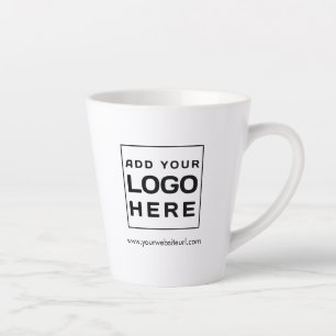 Custom Business Logo Brand Website Custom Latte Mug