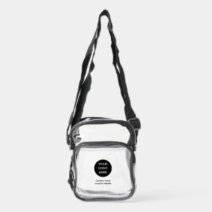 Custom Business Logo Branded Clear Crossbody Bag