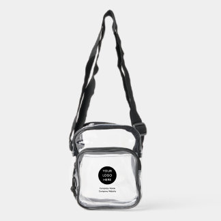 Custom Business Logo Branded Clear Crossbody Bag