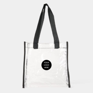 Custom Business Logo Branded Clear Tote Bag