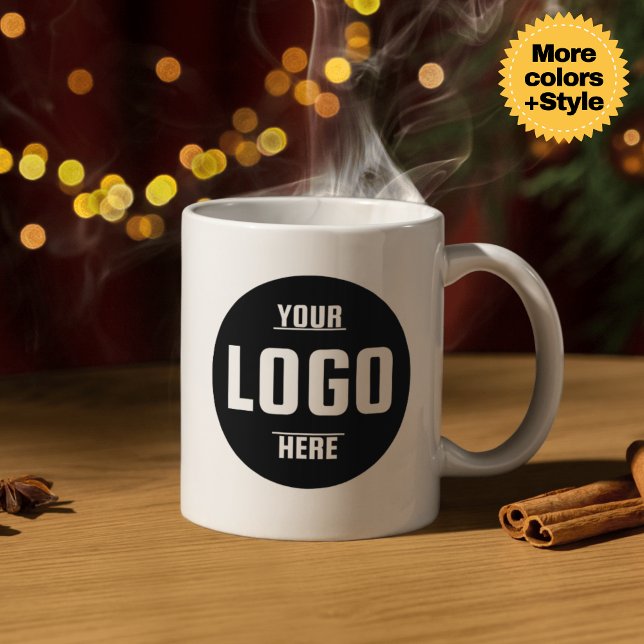 Custom Business Logo Branded Coffee Mug – Perfect  (Make a lasting impression with our Custom Business Logo Mug! )