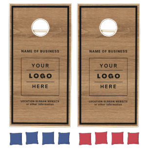 Custom Business Logo Branded Cornhole Set