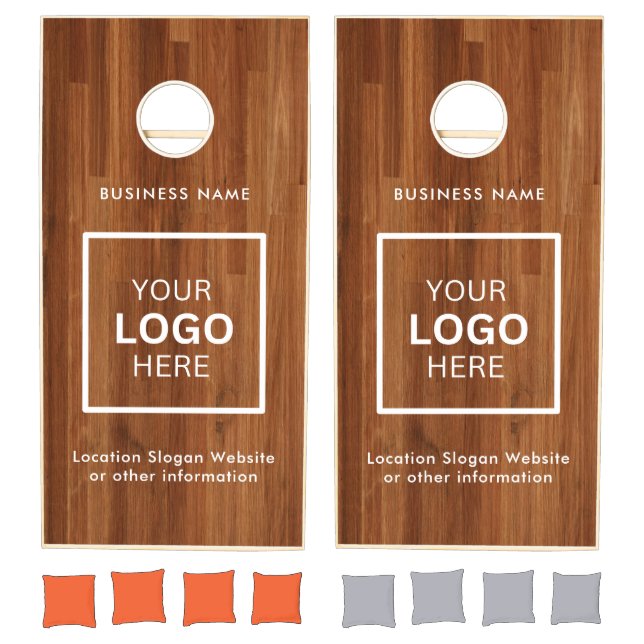 Custom Business Logo Branded Cornhole Set (Set)