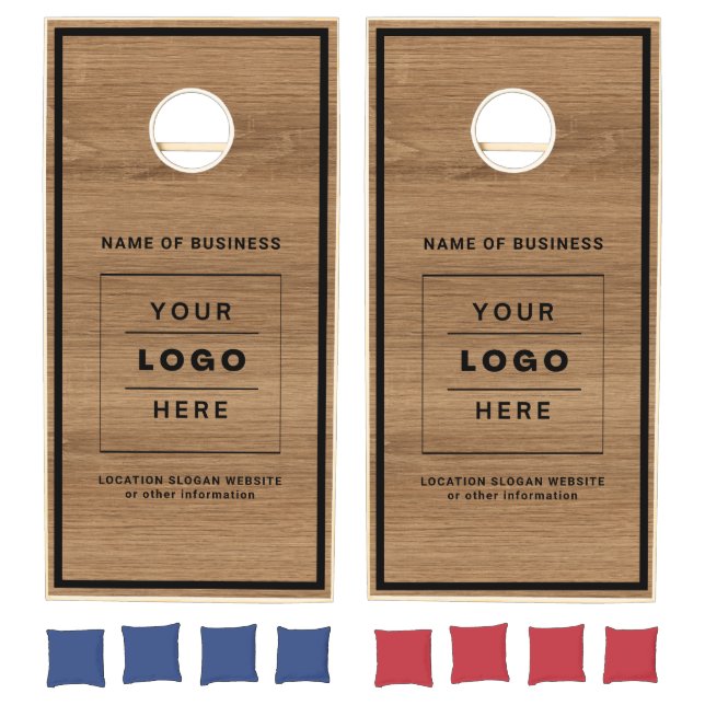 Custom Business Logo Branded Cornhole Set (Set)