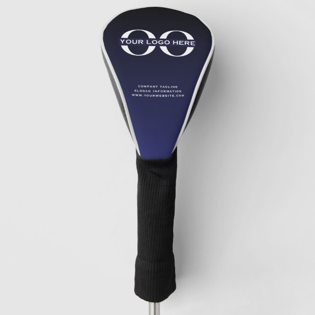 Custom Business Logo Branded Golf Head Cover (Front)