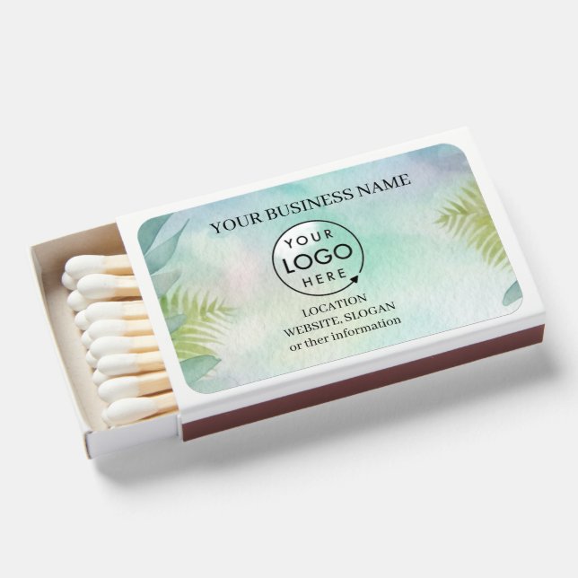 Custom Business Logo Branded Matchboxes (Front Open)