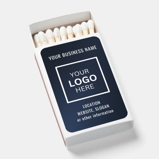 Custom Business Logo Branded Matchboxes (Front Open)