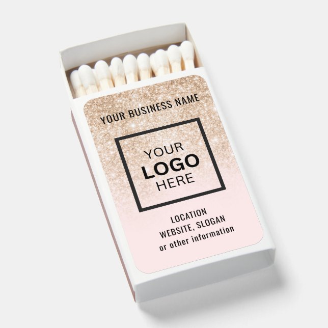 Custom Business Logo Branded Matchboxes (Front Open)