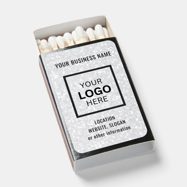 Custom Business Logo Branded Matchboxes (Front Open)