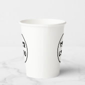 Custom Business Logo Branded Paper Cups | Zazzle
