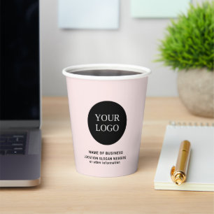Custom Business Logo Branded  Paper Cups