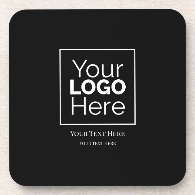 Custom Business Logo Branded Professional  Beverage Coaster (Front)