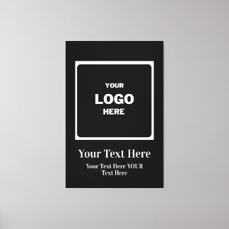 Custom Business Logo Branded Professional Canvas Print