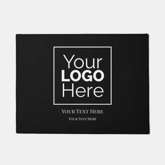 Custom Business Logo Branded Professional  Doormat (Front)