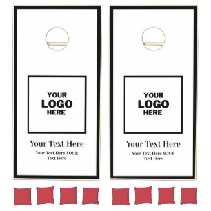 Custom Business Logo Branded Professional Family Cornhole Set