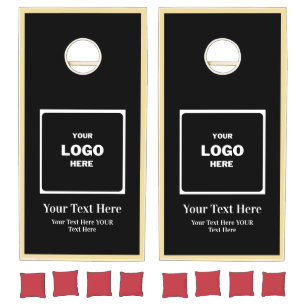 Custom Business Logo Branded Professional Family Cornhole Set