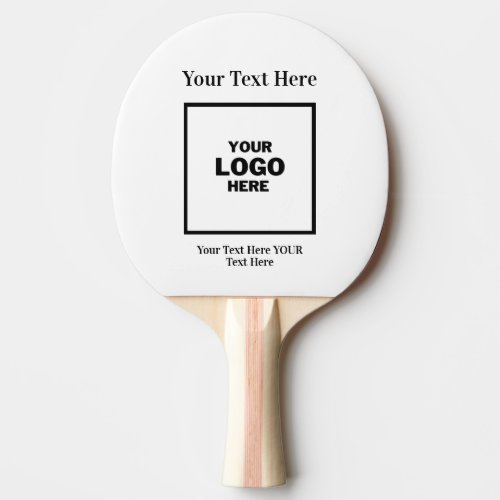 Custom Business Logo Branded Professional  Ping Pong Paddle