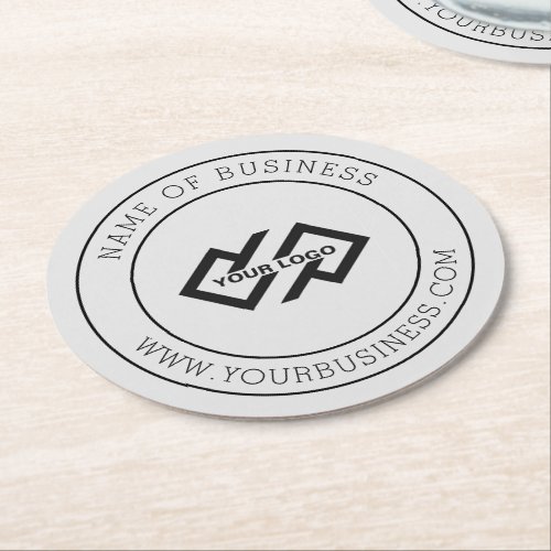  Custom Business Logo Branded Round Paper Round Pa Round Paper Coaster