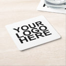 Custom Business Logo Branded Square Square Paper Coaster Custom Business Logo Branded Square Square Paper Coaster