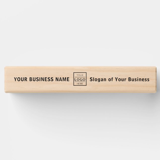 Custom Business Logo Branded Topple Tower Game (Front)