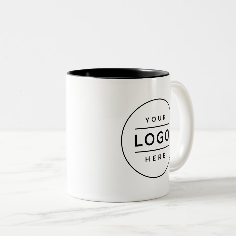 Discover Custom Business Logo Branded Two-Tone Coffee Mug