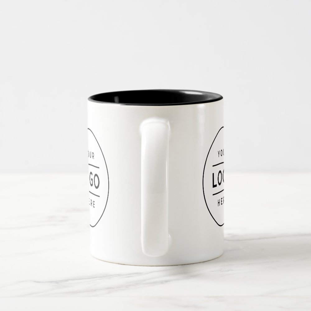 Discover Custom Business Logo Branded Two-Tone Coffee Mug
