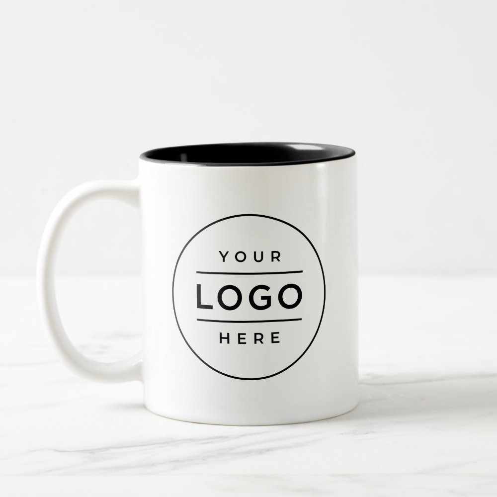 Disover Custom Business Logo Branded Two-Tone Coffee Mug