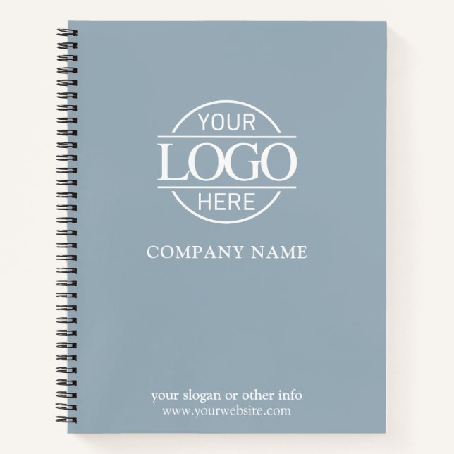 Custom Business Logo & Branding Promotional Gift Notebook (Front)