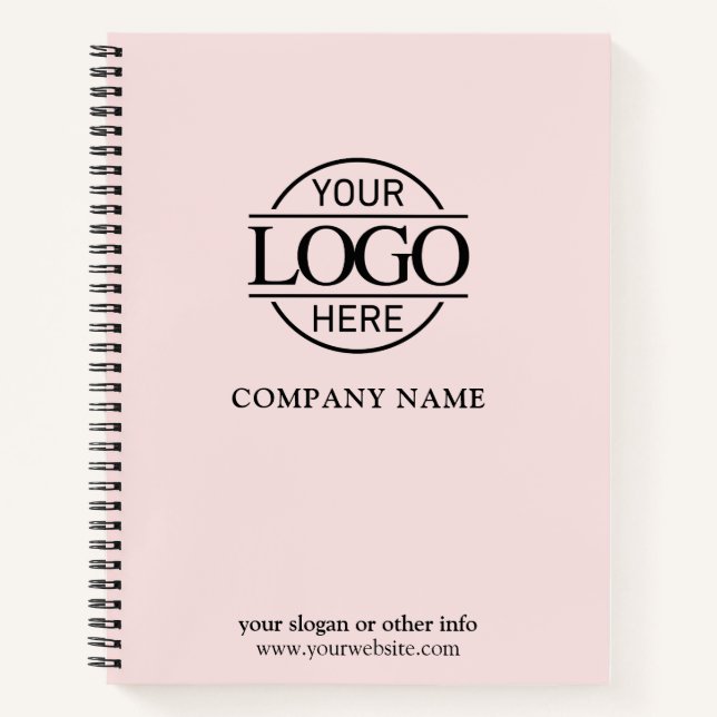 Custom Business Logo & Branding Promotional Gift Notebook (Front)