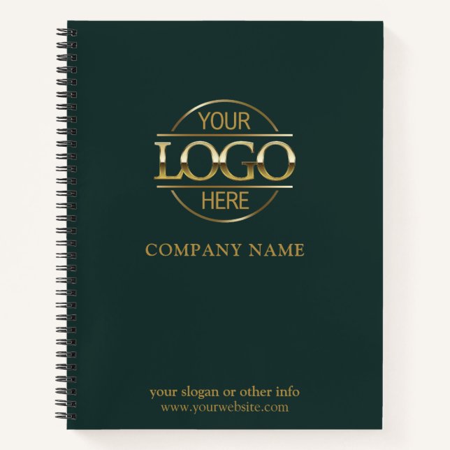 Custom Business Logo & Branding Promotional Gift Notebook (Front)