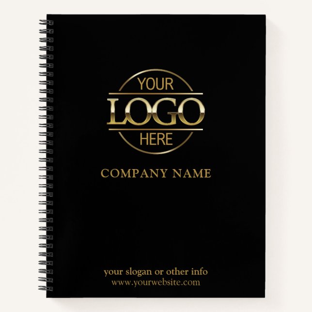 Custom Business Logo & Branding Promotional Gift Notebook (Front)