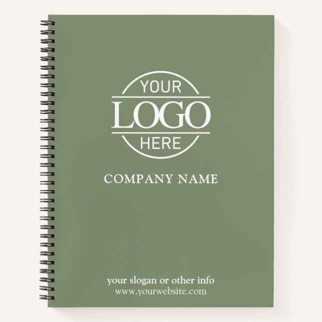 Custom Business Logo & Branding Promotional Gift Notebook (Front)