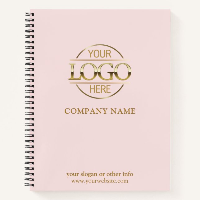 Custom Business Logo & Branding Promotional Gift Notebook (Front)