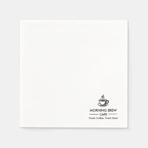Custom Business Logo Cafe Restaurant Branding Napkins