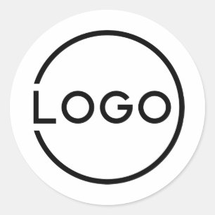 Custom Business Logo Classic Round Sticker