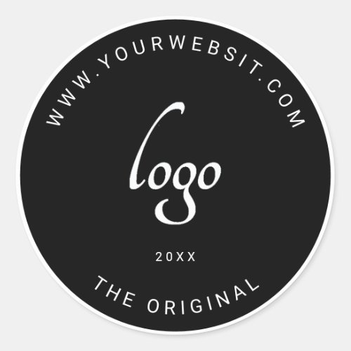 Custom Business Logo Classic Round Sticker